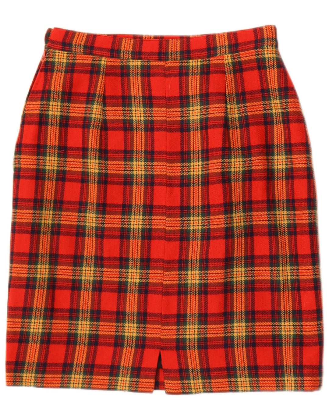 Vintage Damen Minirock W25 XS Rot kariert