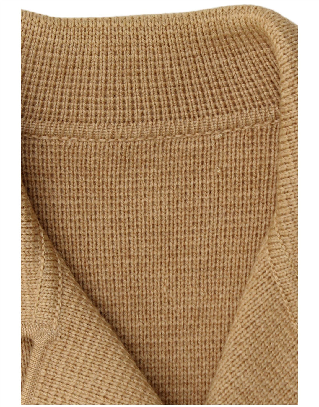 Vintage Damen Strickmantel UK 12 Medium Beige