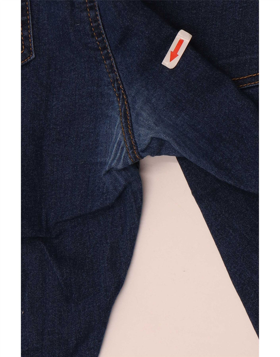 Zara Damen Straight Jeans W44 L28 Marineblau