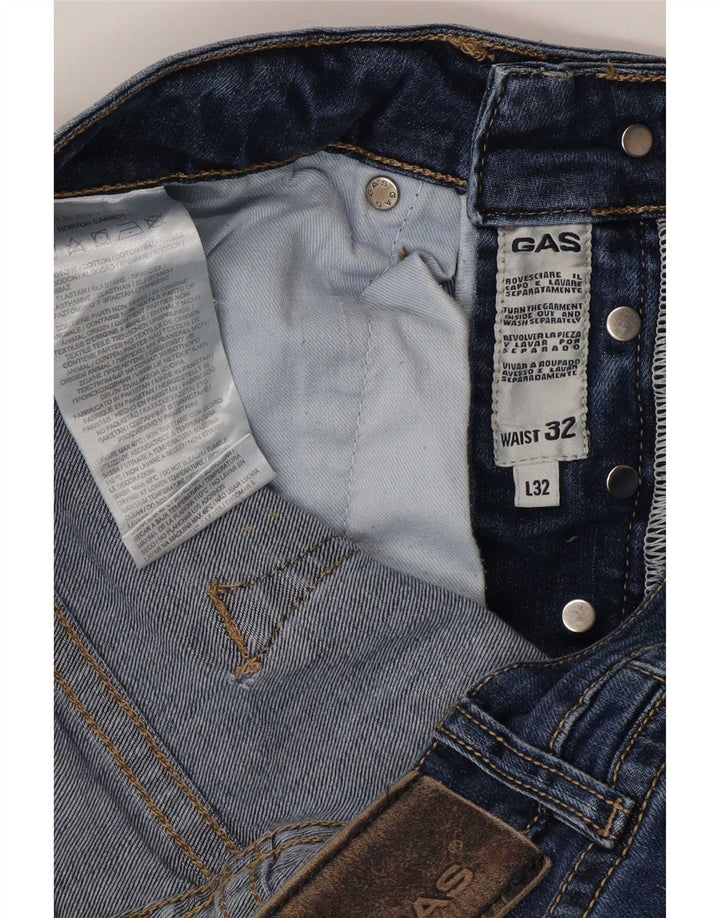 Gap Herren Distressed Slim Jeans W32 L32 Blaue Baumwolle