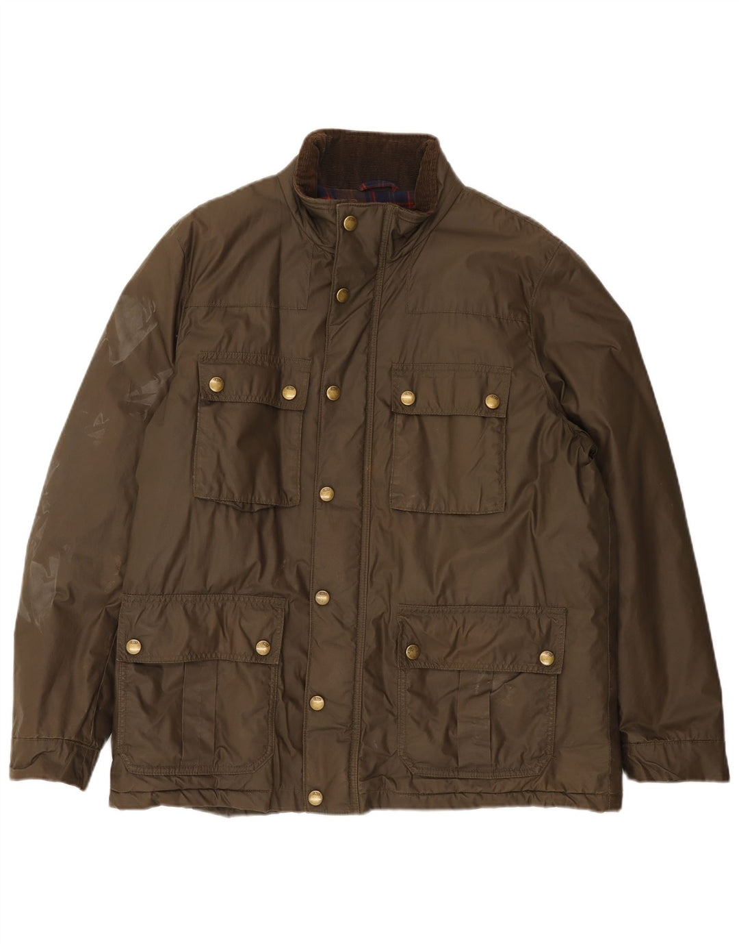 John Rocha Herren Utility Jacke UK 40 Large Khaki Baumwolle
