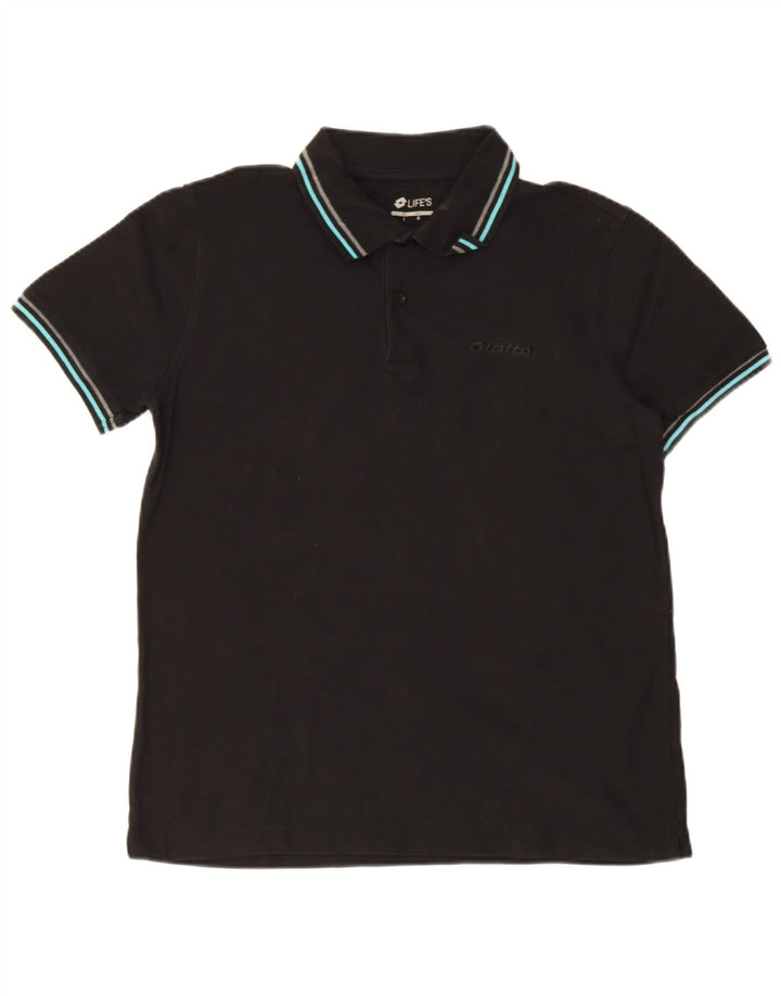 Lotto Herren Life's Poloshirt Medium Schwarz