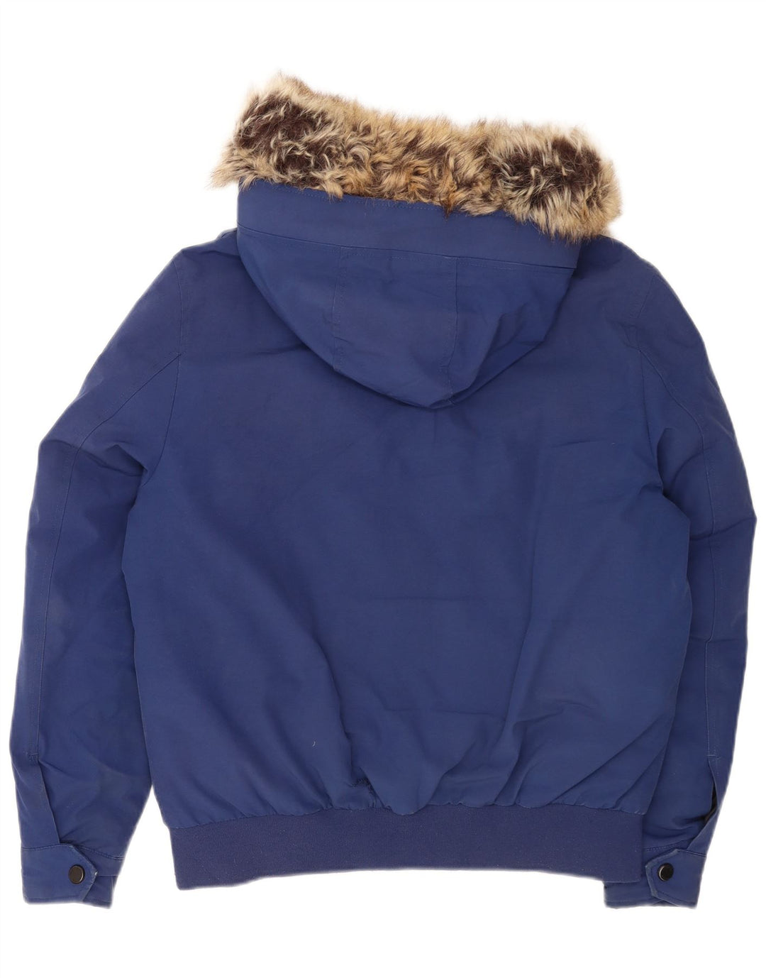 Michael Kors Herren-Bomberjacke mit Kapuze, gepolstert, UK 36, Größe S, blau, Polyester