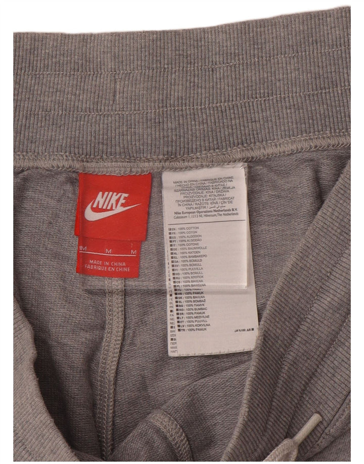 Nike Herren-Sportshorts mit Grafik, mittelgraue Baumwolle