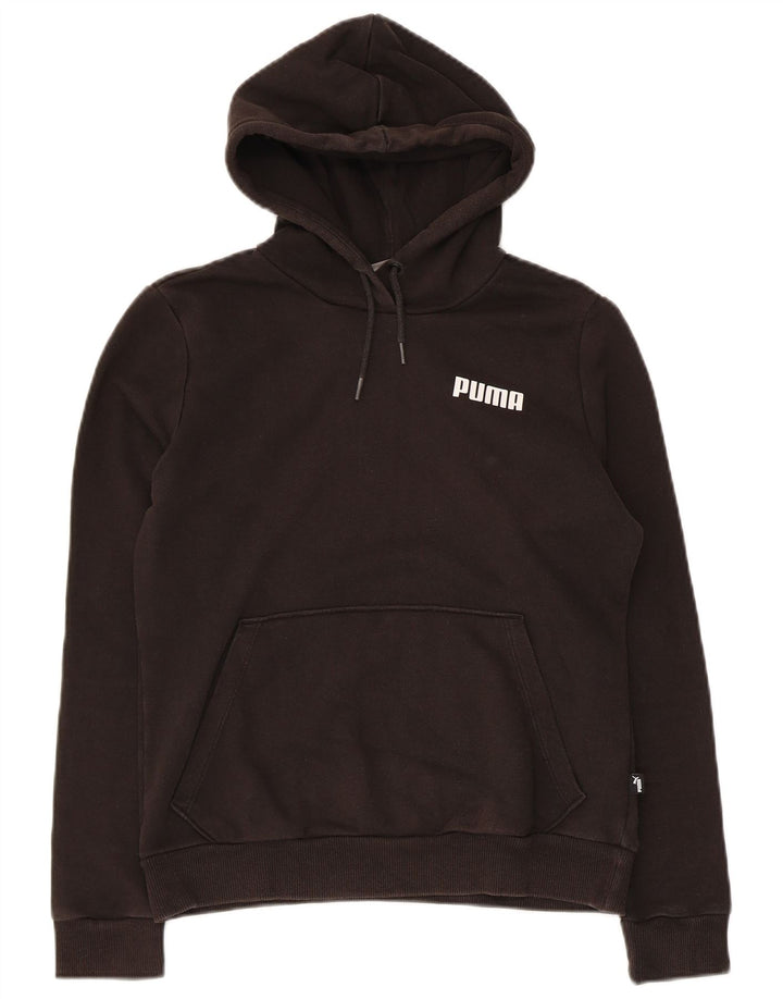 Puma Damen Kapuzenpullover UK 12 Medium Schwarz Baumwolle