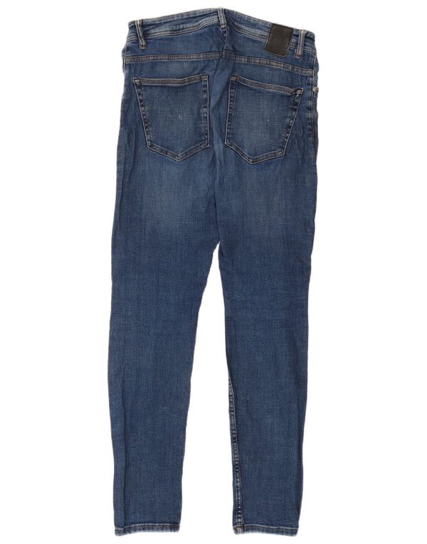 Zara Herren Skinny Jeans EU 42 Large W32 L30 Blau