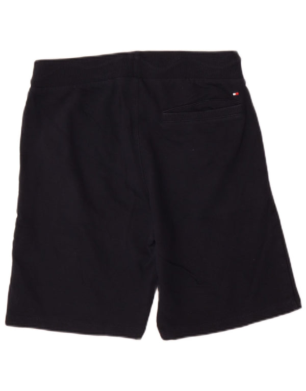 TOMMY HILFIGER Grafik-Sportshorts für Jungen, 15–16 Jahre, marineblaue Baumwolle