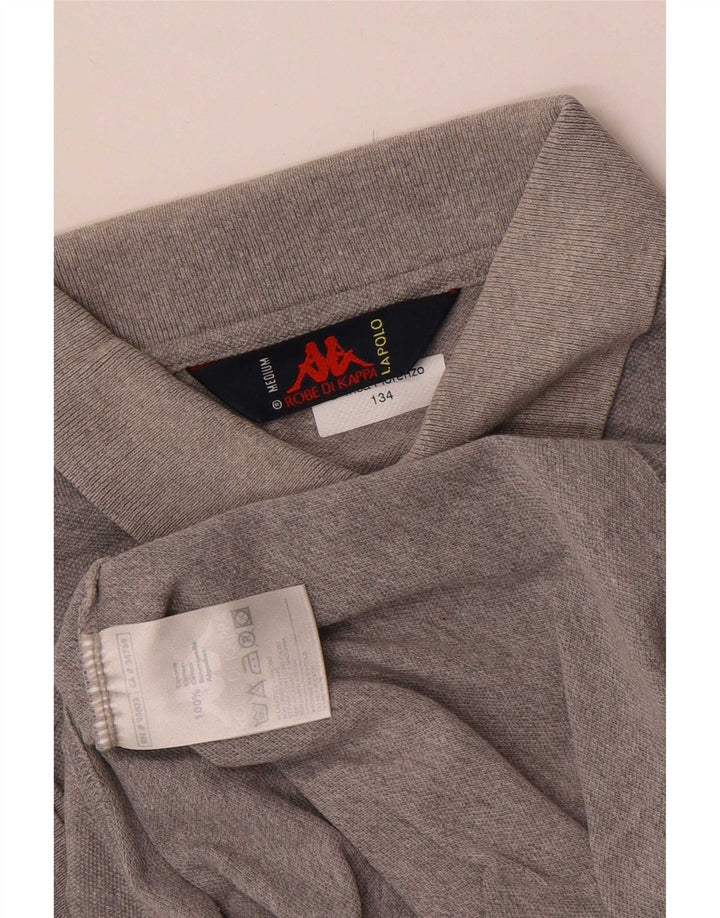 Kappa Herren-Poloshirt aus mittelgrauer Baumwolle