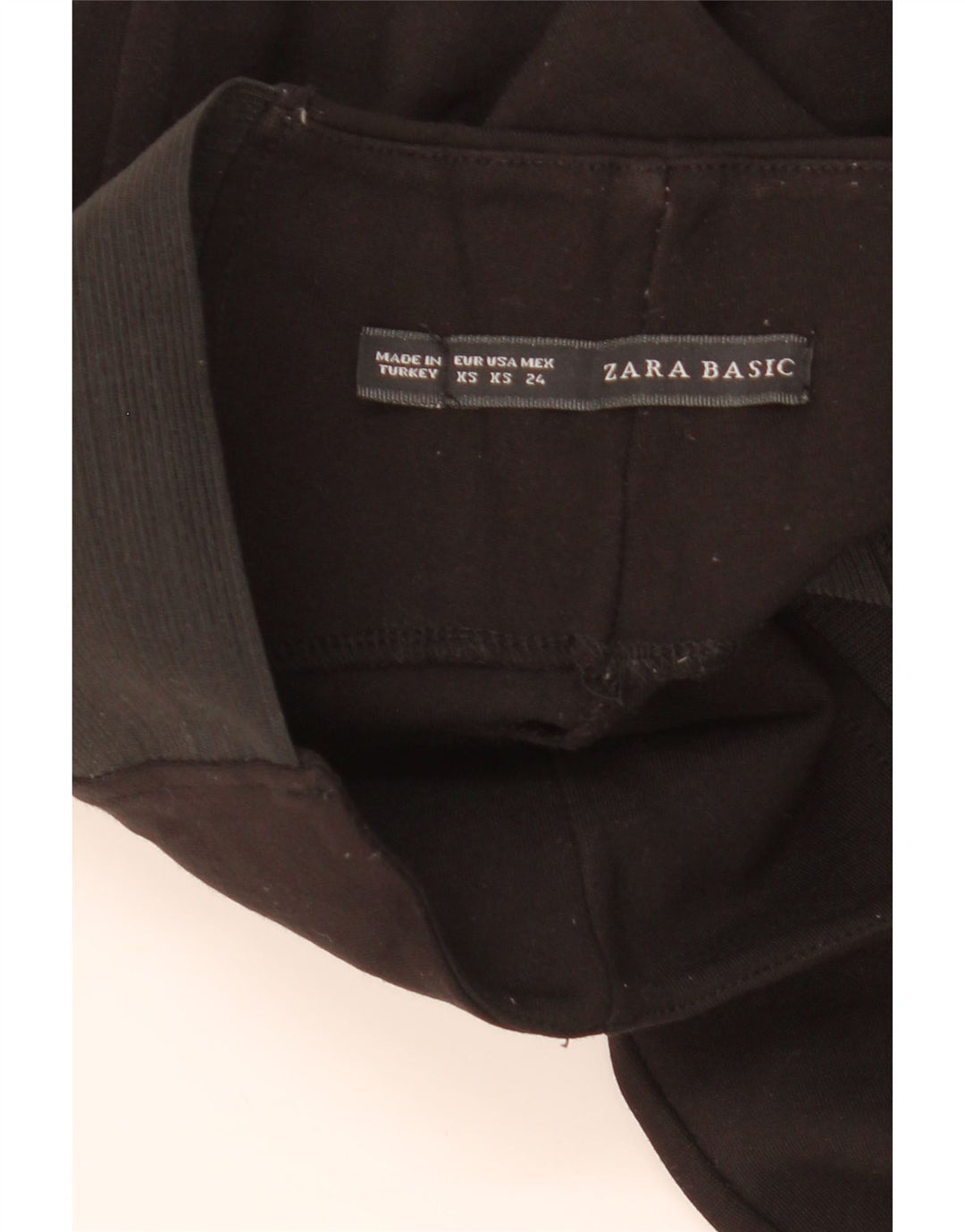 ZARA Damen Leggings UK 4 XS Schwarz