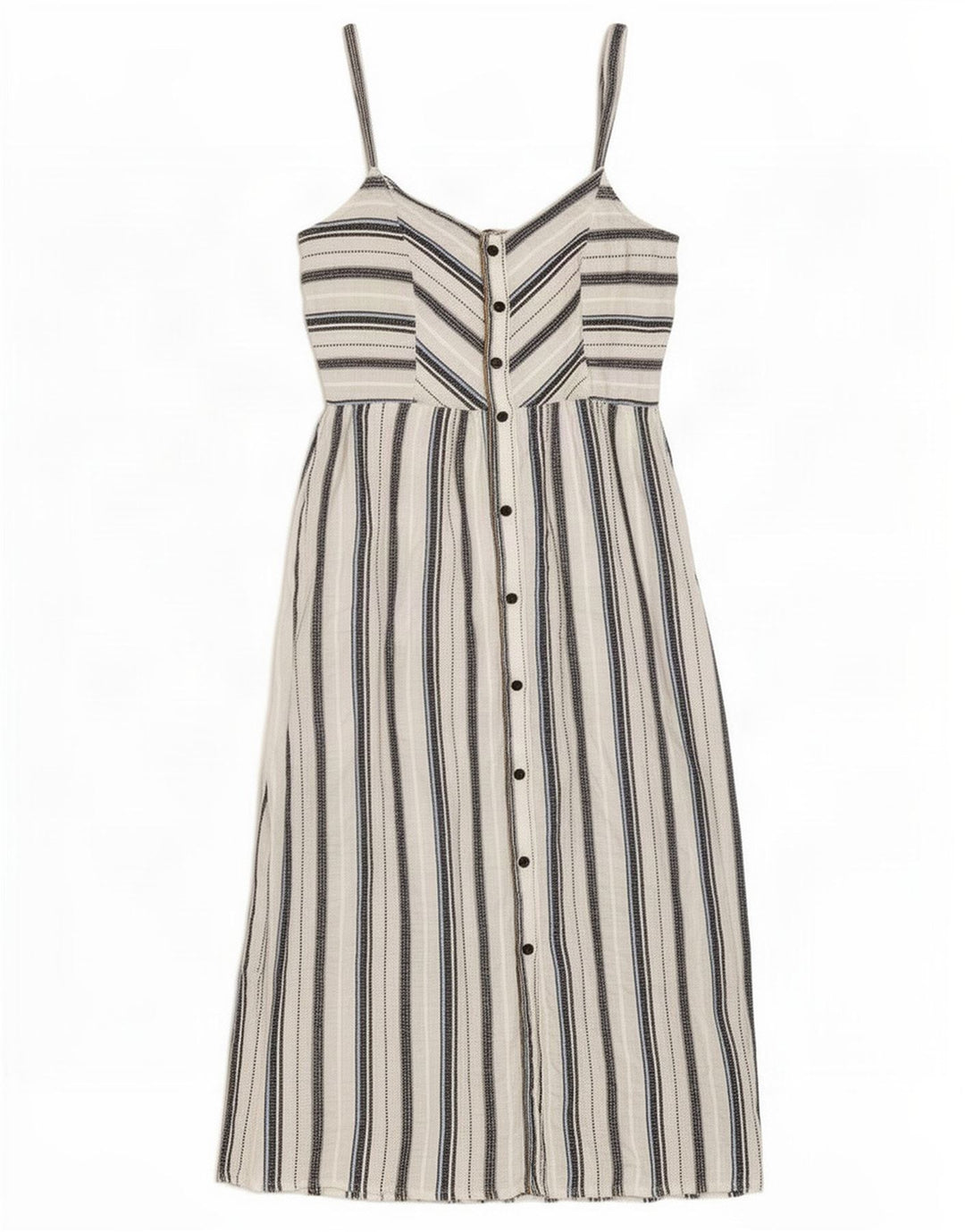 Zara Damen Sommerkleid UK 6 XS Weiß gestreift