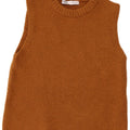 Zara Damen Weste Tank Top UK 12 Mittelbraunes Acryl