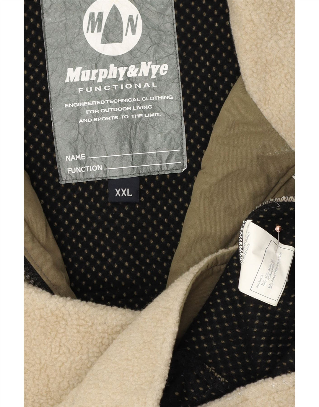 Murphy & Nye Herren Fleecejacke UK 44 2XL Grün Colourblock Acryl