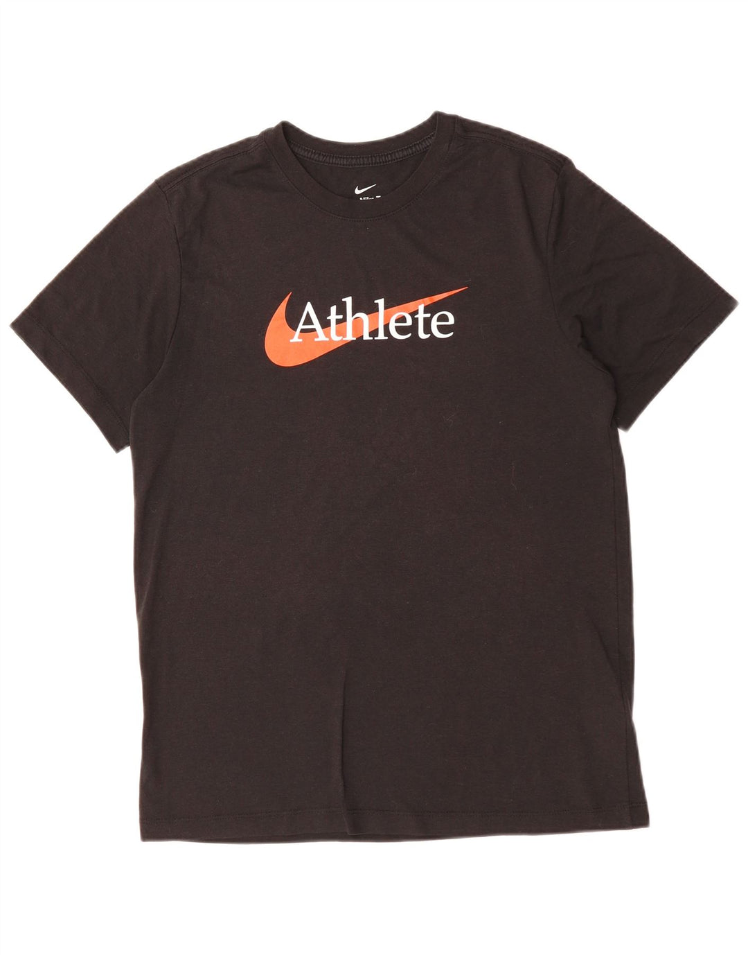 Nike Herren Dri Fit Graphic T-Shirt-Oberteil aus mittelschwarzer Baumwolle