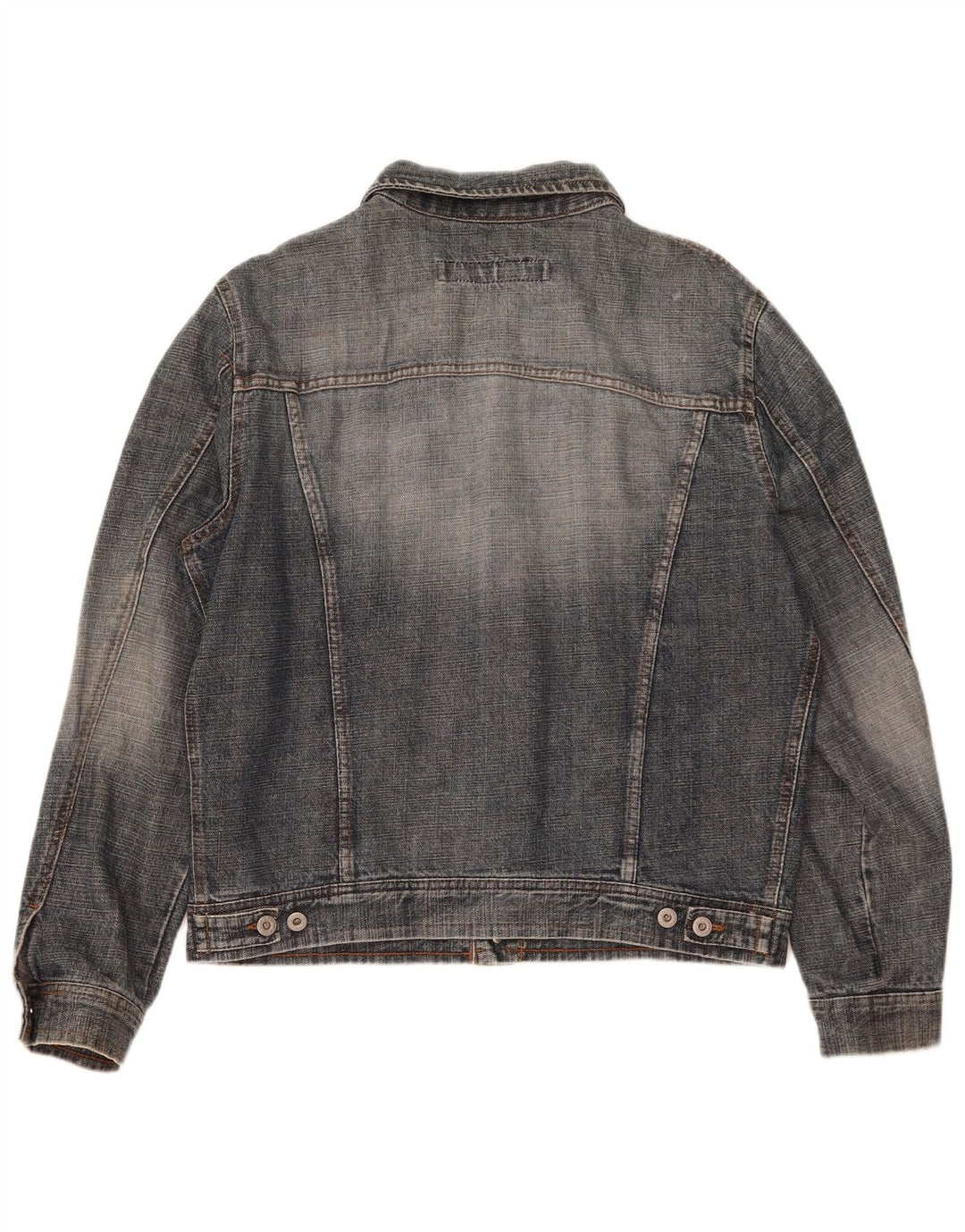 X-Cape Herren Jeansjacke UK 42 XL Blaue Baumwolle