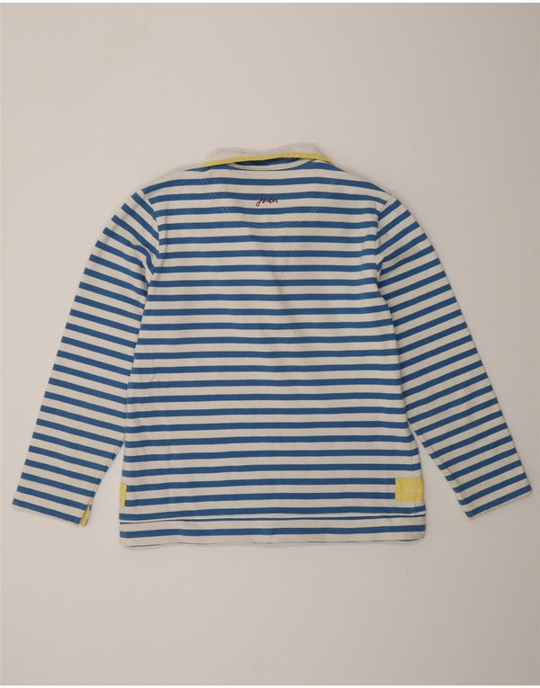 Joules Damen-Sweatshirt mit klassischer Passform, UK 14, groß, blau gestreift, Baumwolle