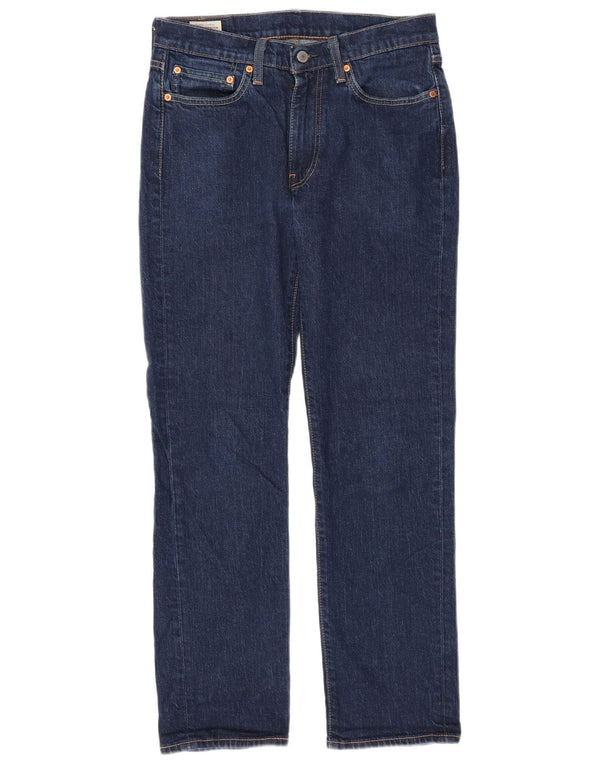 Levi's Herren 514 Straight Jeans W31 L32 Marineblaue Baumwolle