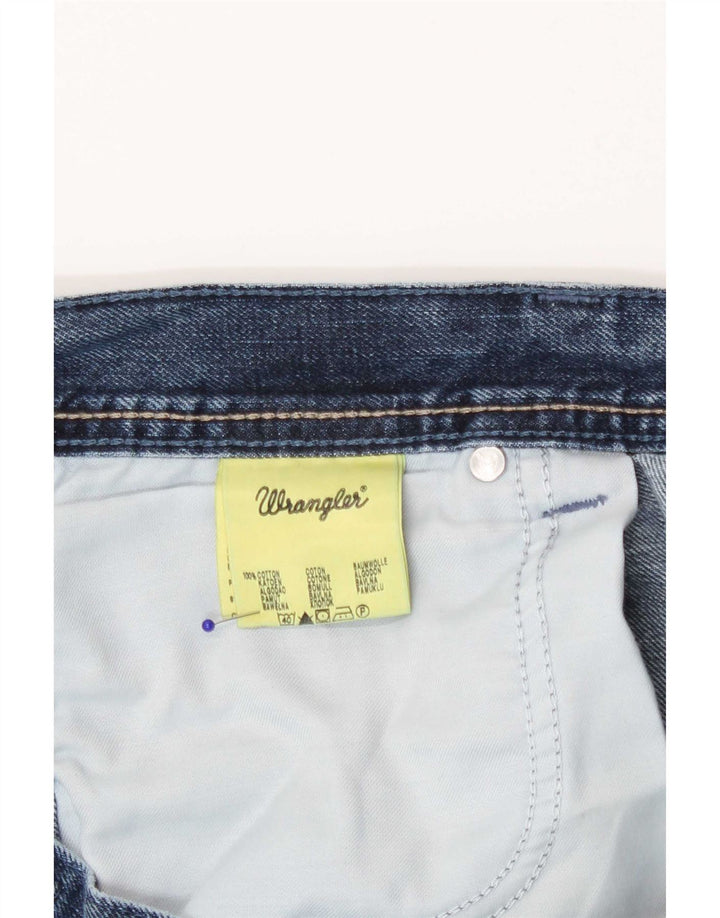 Wrangler Herren Wesley Regular Straight Jeans W36 L32 Blaue Baumwolle