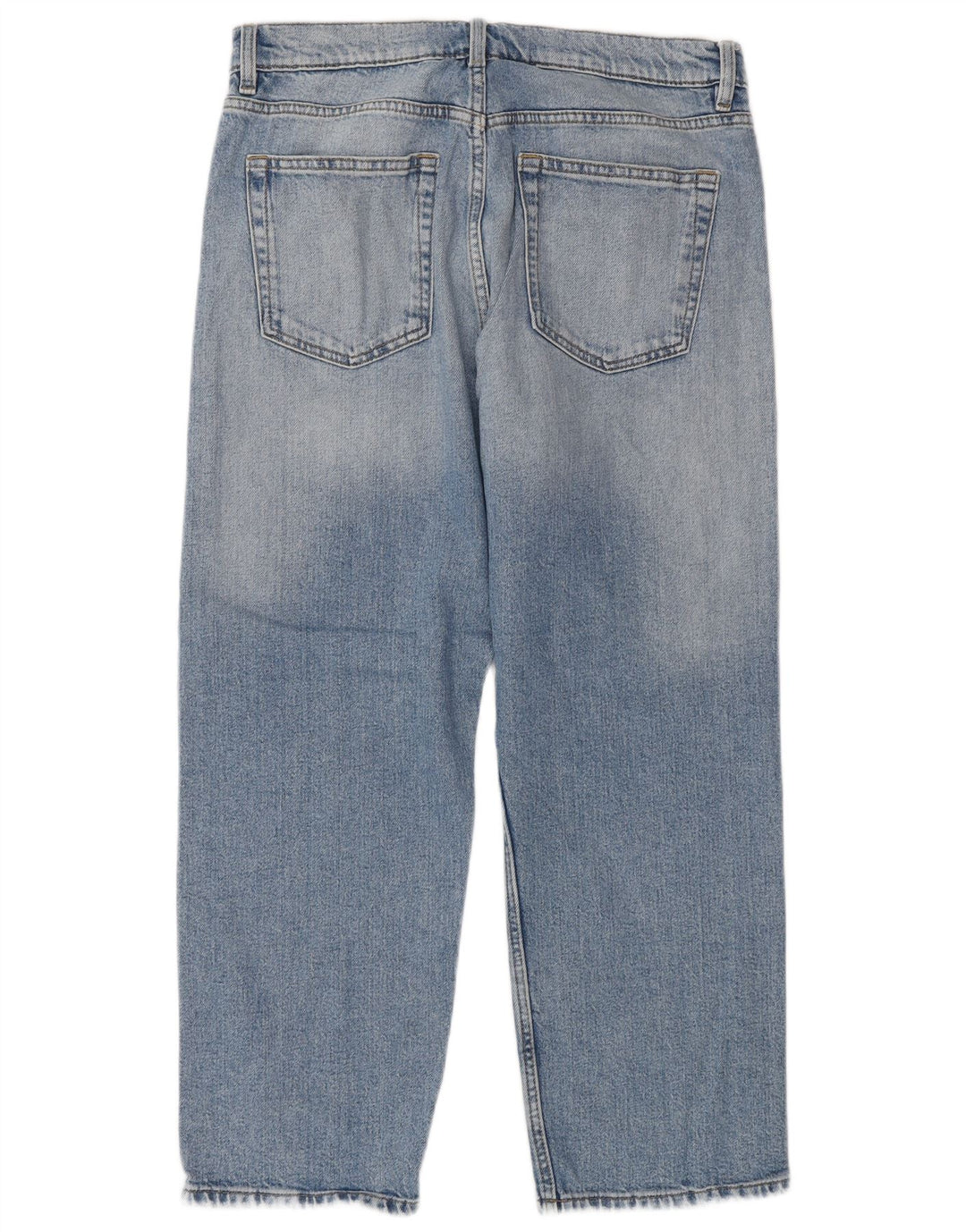 Marks & Spencer Damen Regular Straight Jeans UK 12 Medium W30 L25 Blau