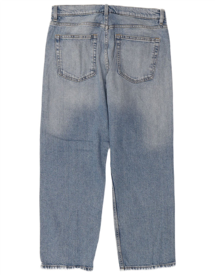 Marks & Spencer Damen Regular Straight Jeans UK 12 Medium W30 L25 Blau