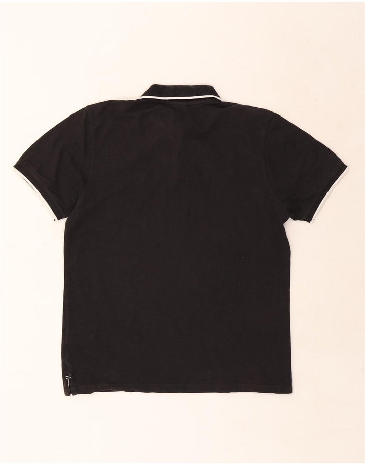 North Sails Herren-Poloshirt aus mittelschwarzer Baumwolle