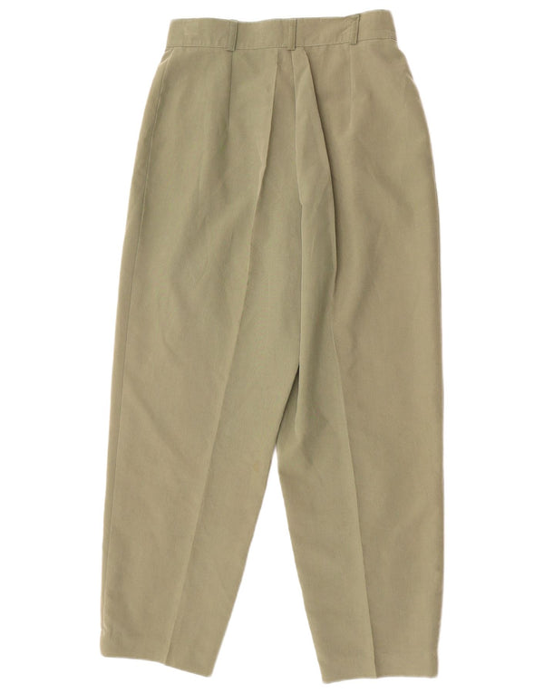 Vintage Damen Hose mit hoher Taille, EU 36, Größe S, W25, L24, Grün
