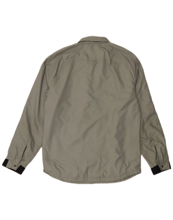 Oakley Herren Slim Fit Bomberjacke UK 40 Large Grau Polyester