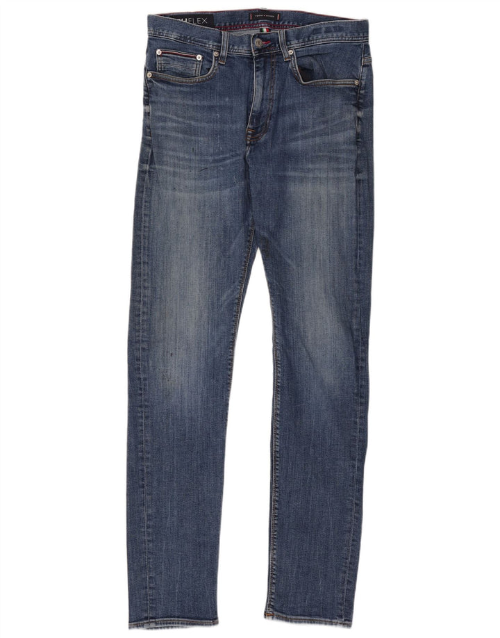Tommy Hilfiger Herren Bleecker Slim Jeans W33 L34 Blaue Baumwolle