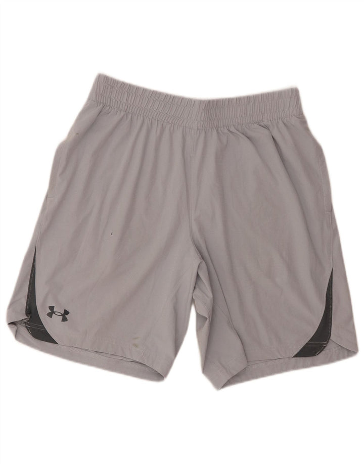 Under Armour Herren Graphic Sport Shorts Mittelgraues Colourblock-Polyester