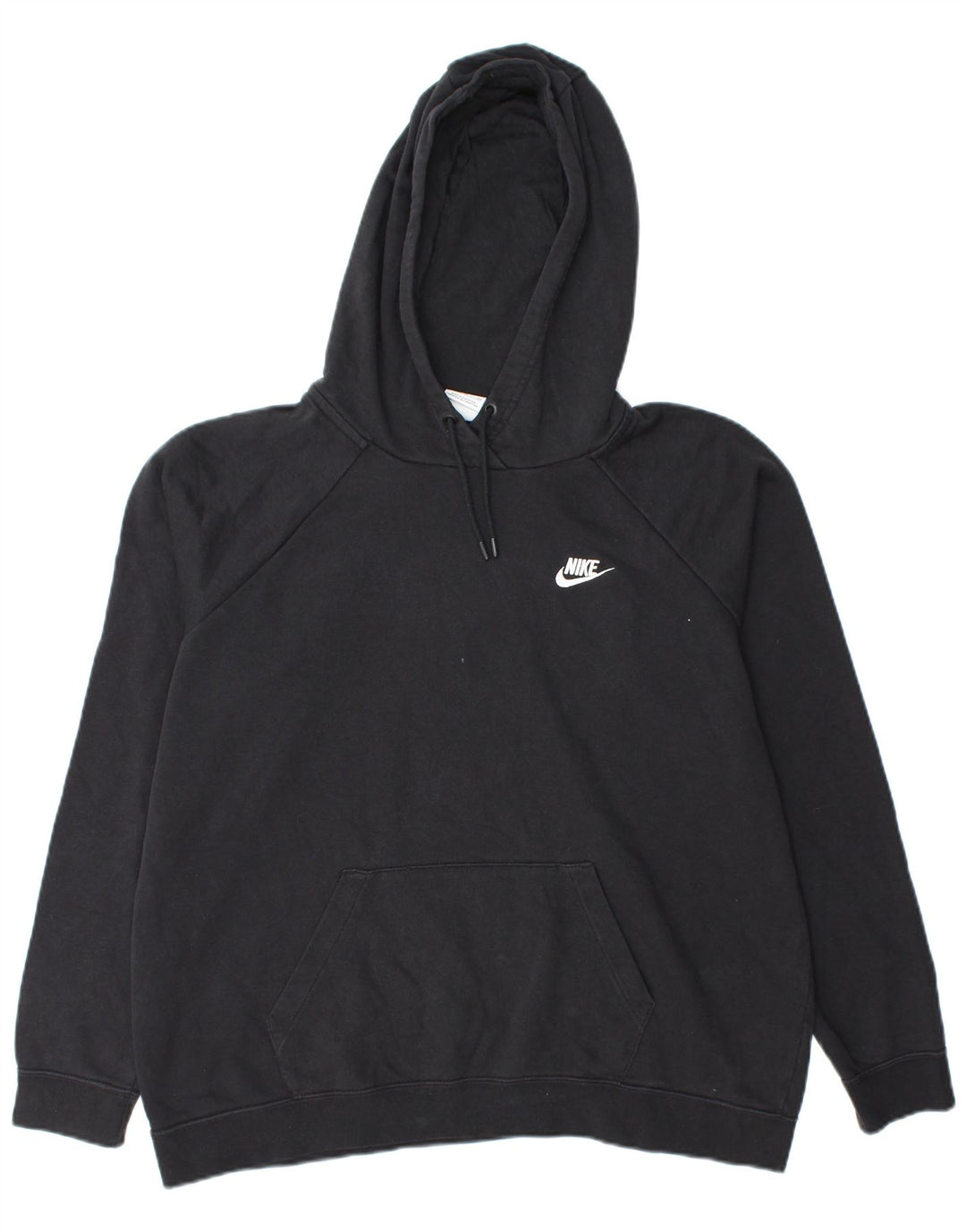 Nike Damen-Pullover mit übergroßem Kapuzenpullover, Gr. 18, XL, Schwarz, Baumwolle