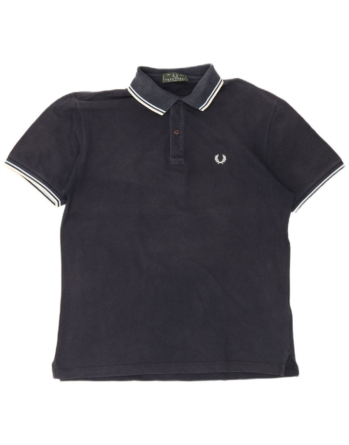 Fred Perry Herren-Poloshirt, große marineblaue Baumwolle