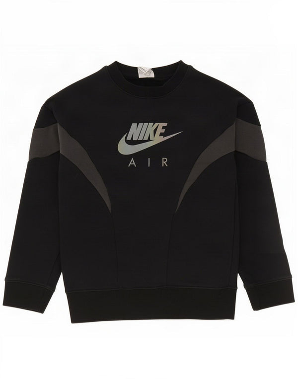 Nike Jungen-Sweatshirt mit Grafik, 8–9 Jahre, Größe S, Schwarz, Farbblock