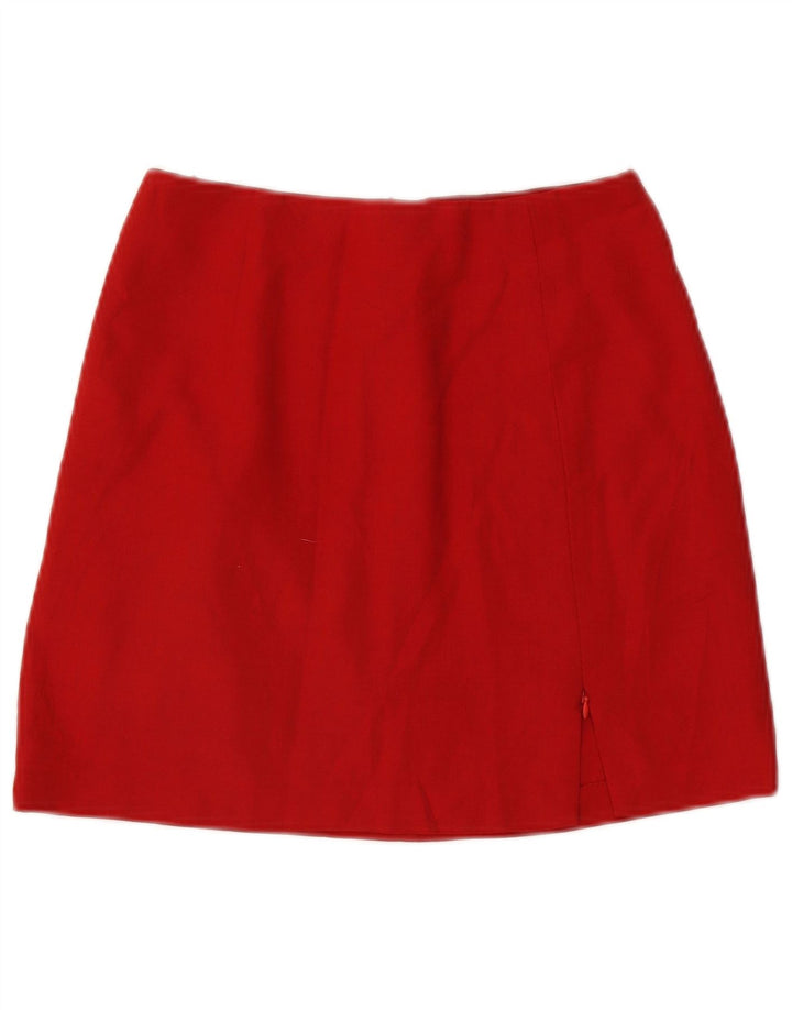 Aspesi Damen Minirock mit hoher Taille IT 42 Medium W25 Rot