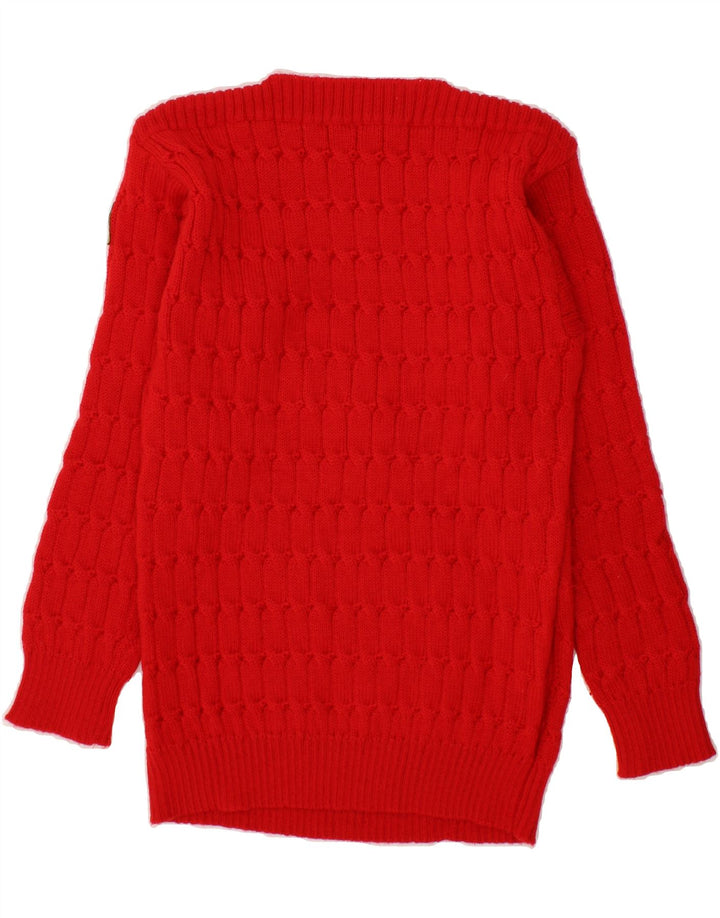 VINTAGE Womens Boat Neck Jumper Sweater IT 48 XL Red Vintage Vintage and Second-Hand Vintage from Messina Hembry 