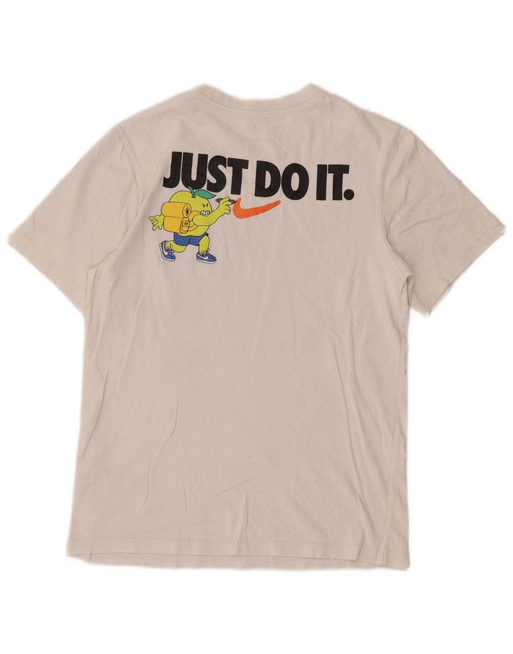 Nike Herren-T-Shirt mit Grafik, Größe S, weiße Baumwolle