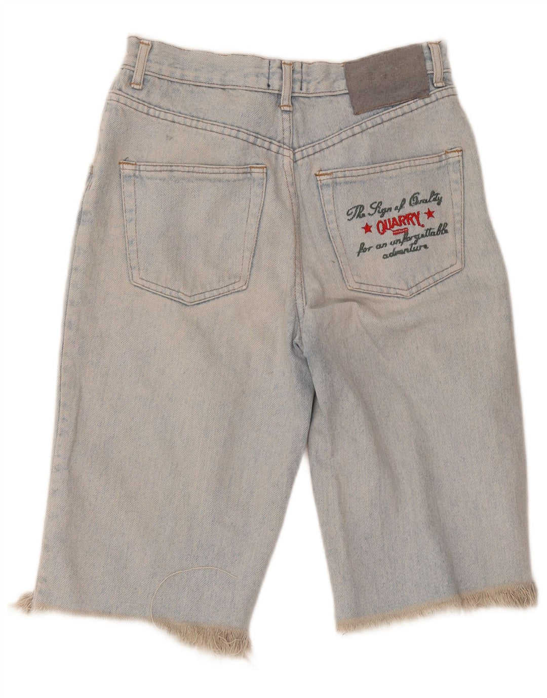Quarry Herren-Jeansshorts mit Grafik, W30, Mittelblau