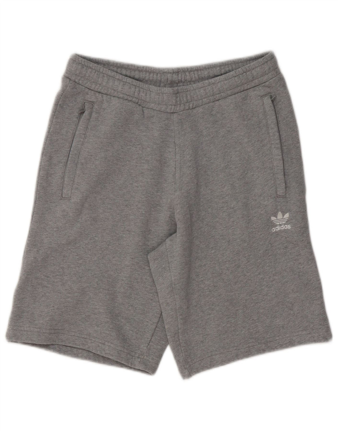 ADIDAS Herren-Sportshorts, klein, grau gefleckte Baumwolle