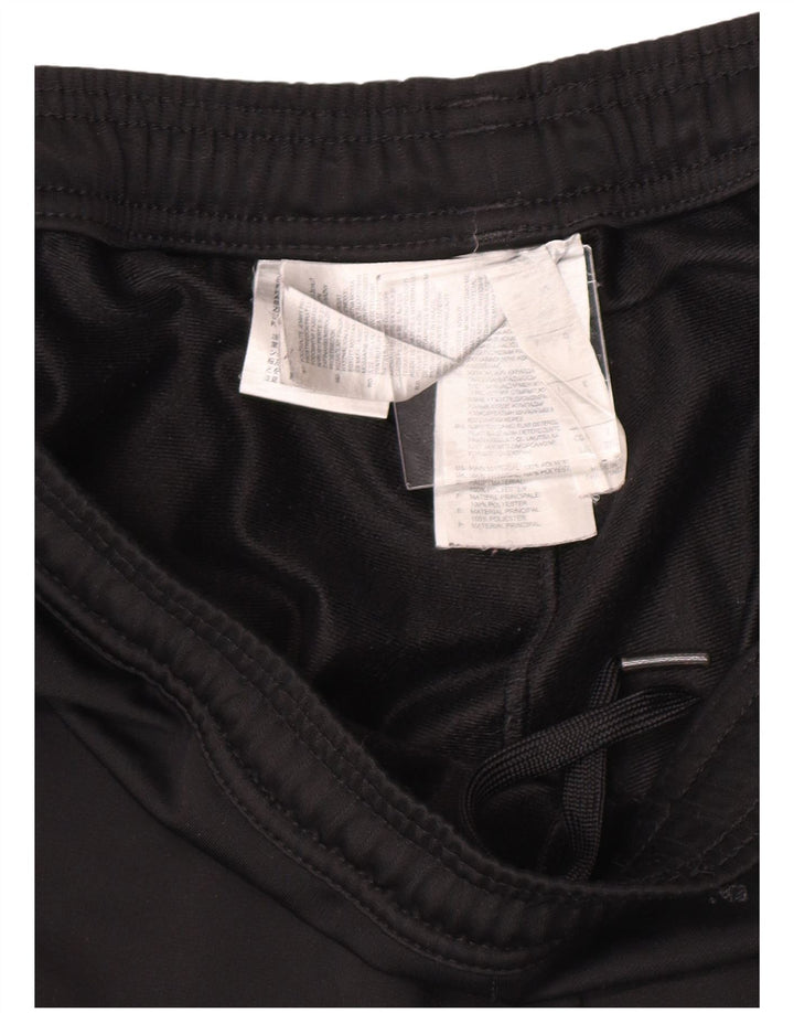 Adidas Herren-Trainingshose, groß, schwarzes Fischgrätenmuster aus Polyester