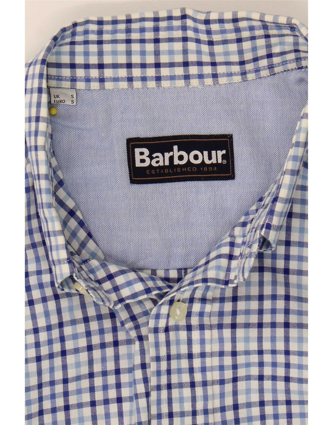 Barbour Herrenhemd Small Blue Gingham