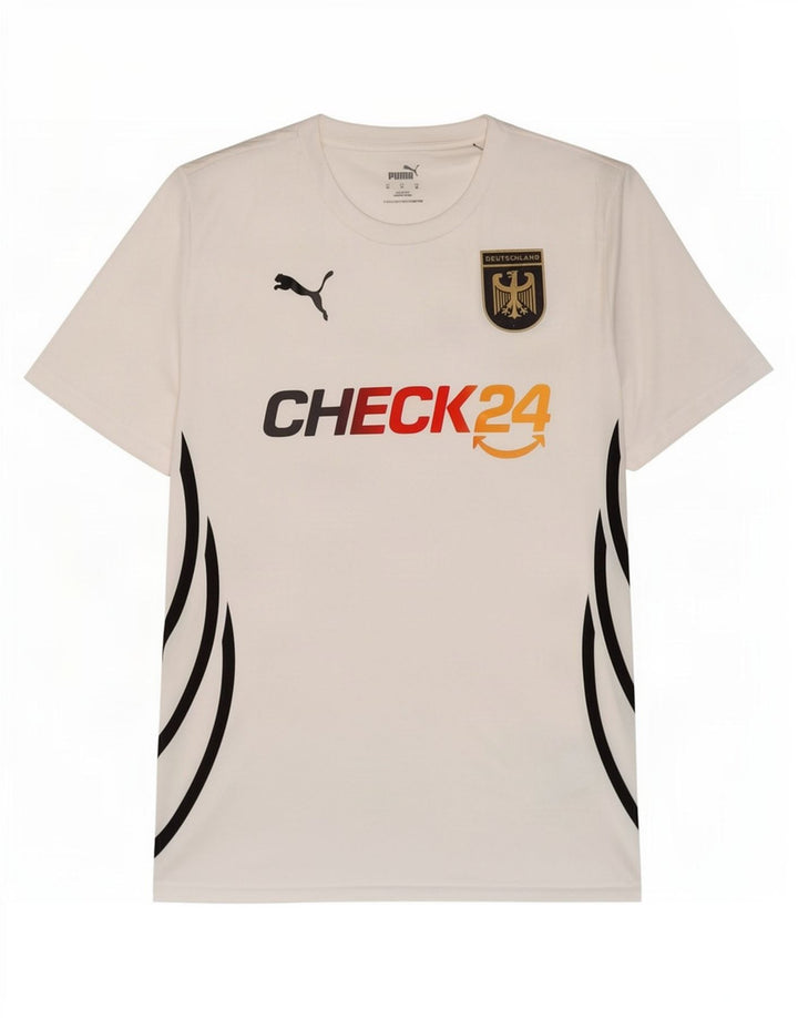 Puma Herren Deutshland Graphic T-Shirt Top Mittelweiß Polyester Sport