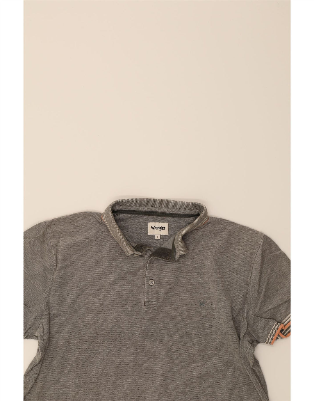 WRANGLER Mens Polo Shirt Large Grey Vintage Wrangler and Second-Hand Wrangler from Messina Hembry 
