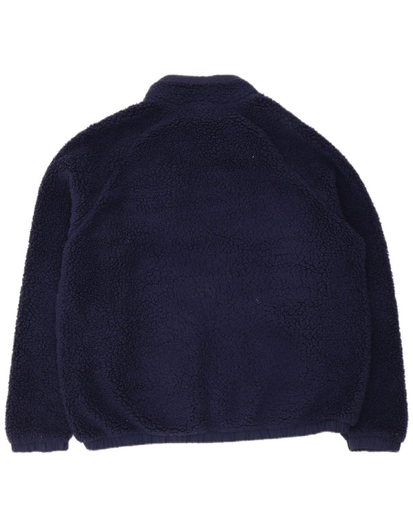 Fila Herren Fleecejacke UK 42 XL Marineblau Polyester