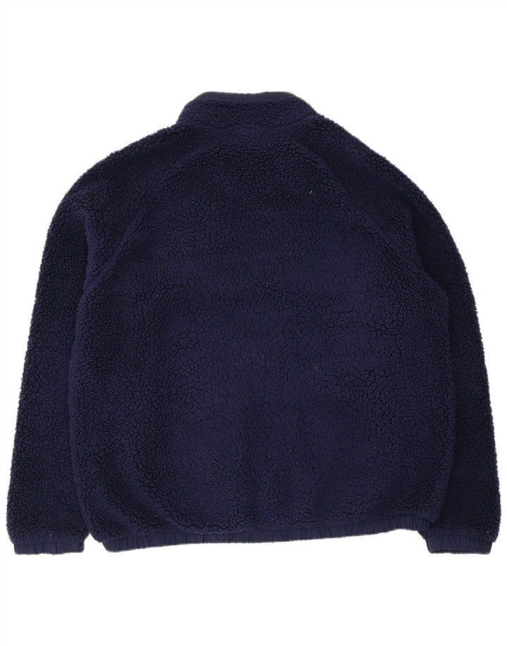 Fila Herren Fleecejacke UK 42 XL Marineblau Polyester