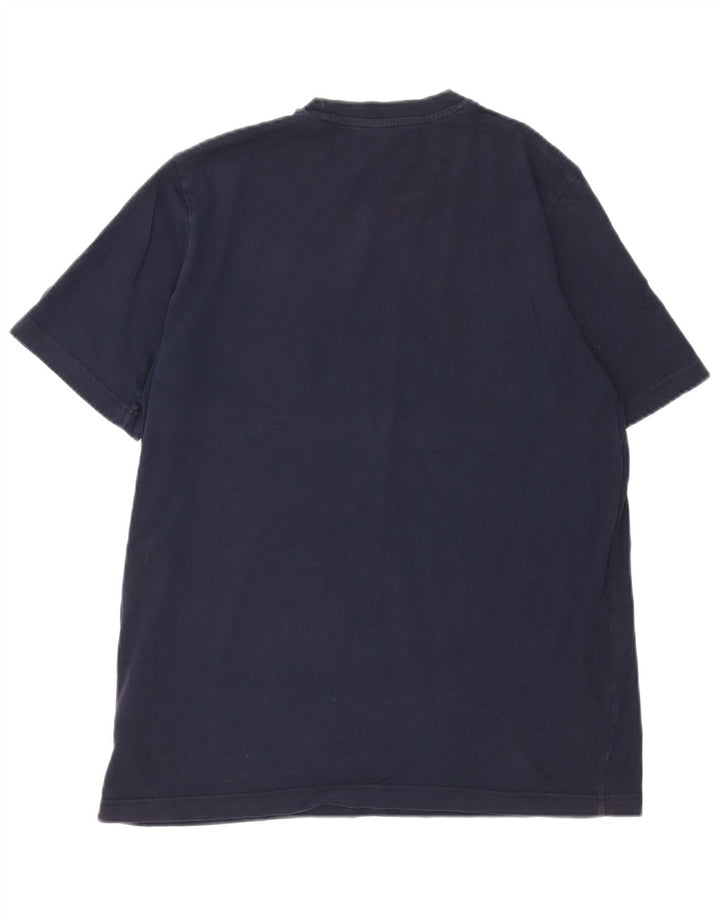 Adidas Herren-T-Shirt mit Grafik, mittelgroß, marineblau, Baumwolle