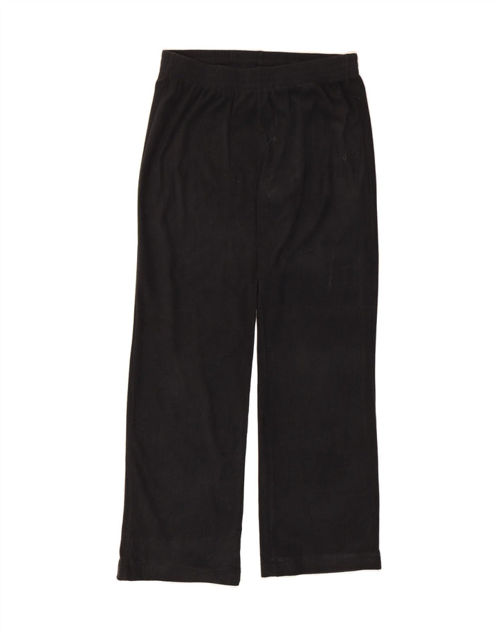 ASICS Womens Fleece Tracksuit Trousers UK 18 XL  Black Polyester Vintage Asics and Second-Hand Asics from Messina Hembry 