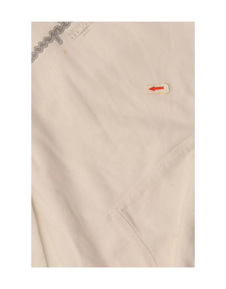 CHAMPION Damen Heritage Classics Graphic Hoodie Pullover UK 14 Mittelweiß