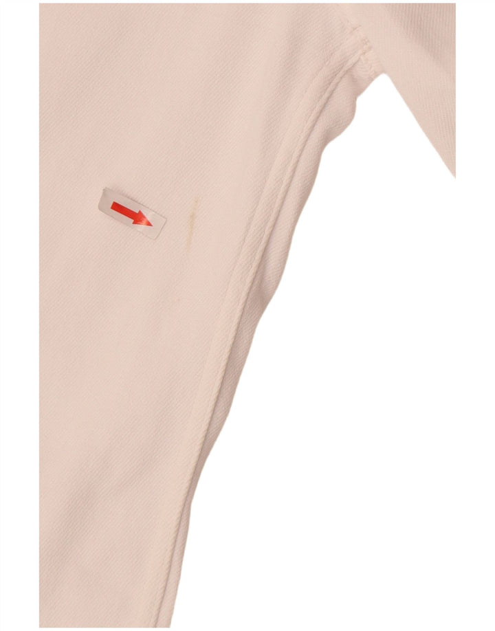 Tommy Hilfiger Damen Straight Jeans W27 L30 Weiße Baumwolle