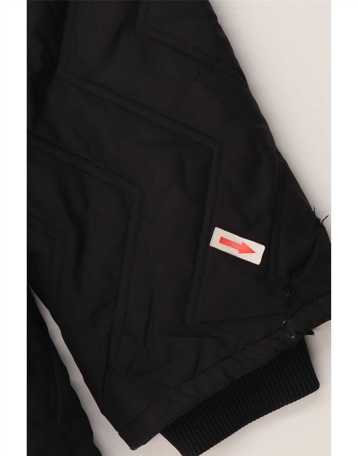 Adidas Damen Wattierte Jacke UK 12 Medium Schwarz Polyester