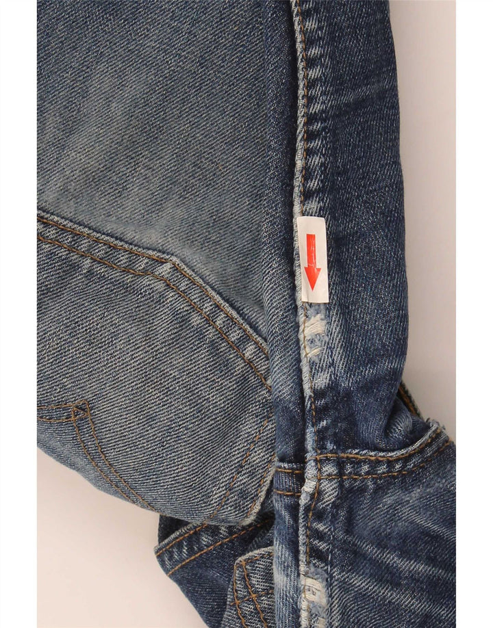Levi's Damen 516 Flared Jeans W29 L34 Marineblau