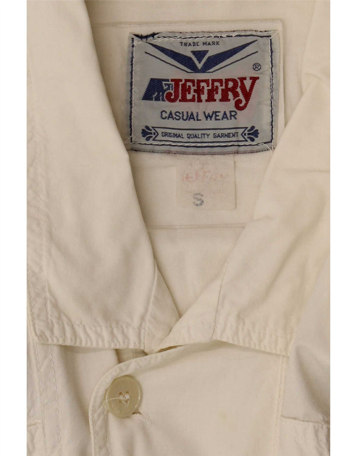 Vintage Herren Bomberjacke UK 36 Small Weiß