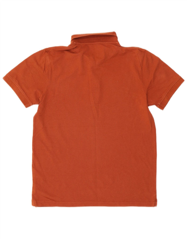 Lyle & Scott Herren-Poloshirt aus mitteloranger Baumwolle